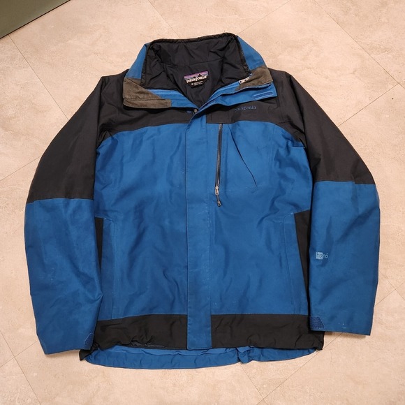 Patagonia Mens M Medium 3-in-1 Snowshot Ski Jacket RECCO H2No Removable Liner